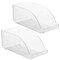 mDesign Plastic Water Bottle Tray Storage Rack and Dispenser, 2 Pack